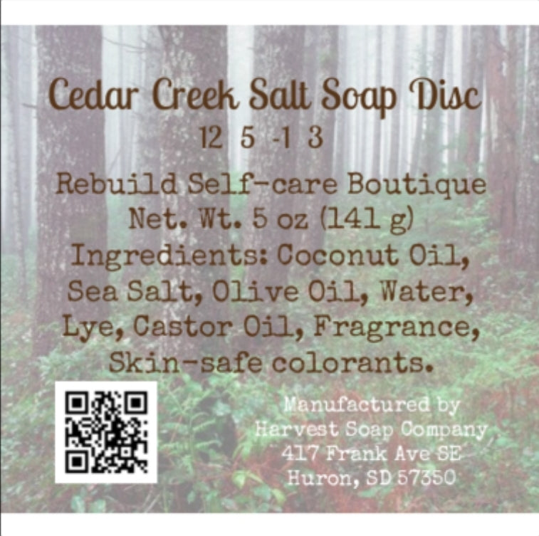 Cedar Creek Soap Disc